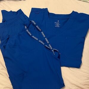 Med Couture Royal Blue Scrubs Set